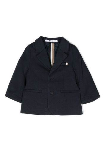 BOSS Kidswear notched-collar single-breasted blazer - Blau