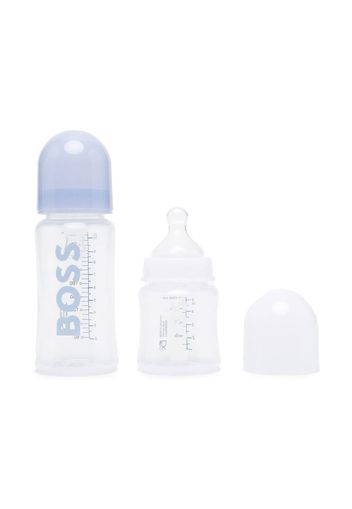 BOSS Kidswear logo-print bottle set - Blau
