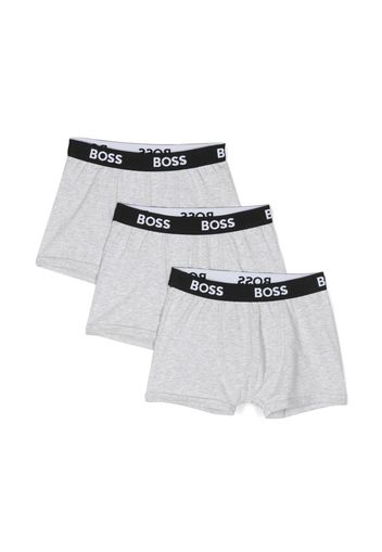 BOSS Kidswear Set aus drei Shorts - Grau