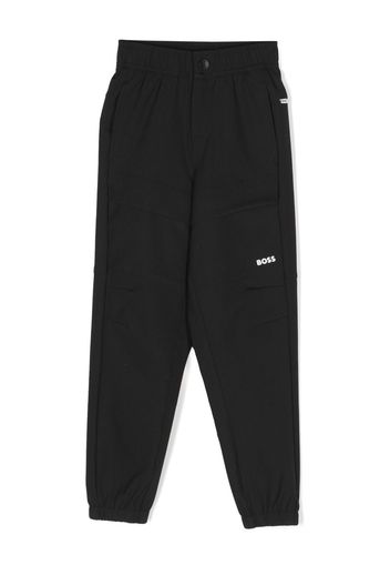 BOSS Kidswear Jogginghose mit Logo-Print - Schwarz