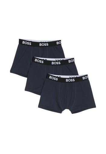 BOSS Kidswear Set aus drei Shorts - Blau