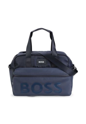 BOSS Kidswear logo-patch changing bag - Blau