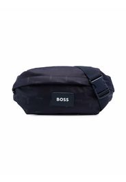 BOSS Kidswear Gürteltasche mit Logo-Patch - Blau