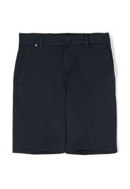 BOSS Kidswear logo-detail chino shorts - Blau