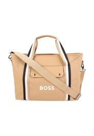 BOSS Kidswear logo-debossed changing bag - Nude