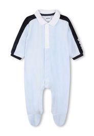 BOSS Kidswear logo-print cotton pyjamas - Blau