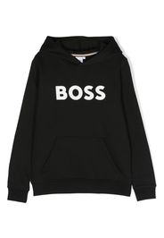 BOSS Kidswear Hoodie mit Logo-Print - Schwarz