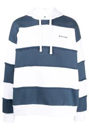 Botter logo-print striped hoodie - Weiß