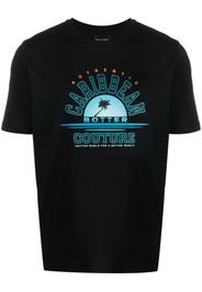 Botter graphic-print short-sleeve T-shirt - Schwarz