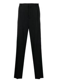Botter straight-leg pleated wool trousers - Schwarz