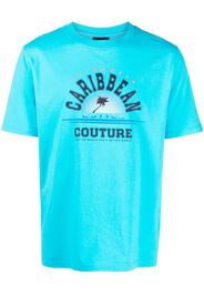 Botter slogan-print organic cotton T-shirt - Blau