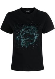 Botter rhinestone-embellished dolphin T-shirt - Schwarz