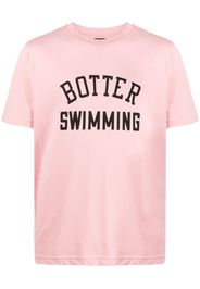 Botter flocked-logo organic cotton T-shirt - Rosa