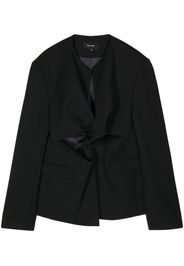 Botter collarless virgin-wool blazer - Schwarz