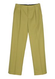 Botter Hose mit Faltendetail - Grün