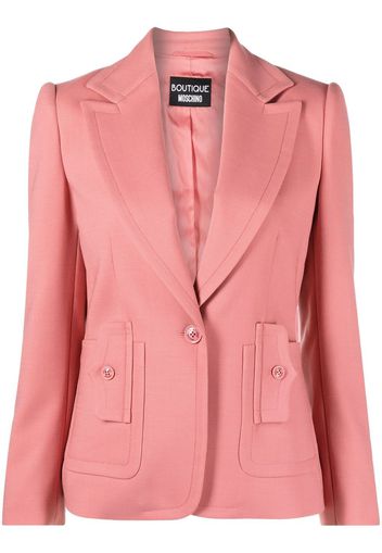 Boutique Moschino peak-lapel single-breasted blazer - Rosa