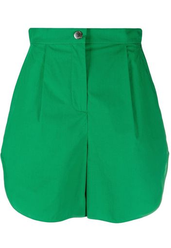 Boutique Moschino high-waist curved-hem shorts - Grün