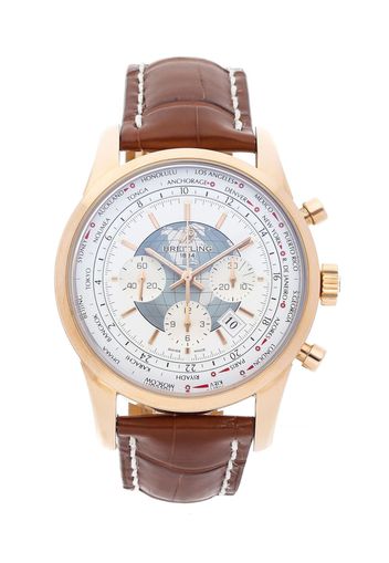 Breitling pre-owned Transocean Chronograph Unitime 46mm - WHITE