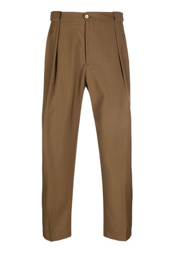 Briglia 1949 cropped-leg chino trousers - Braun