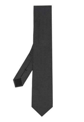 Brioni polka-dot silk tie - Schwarz