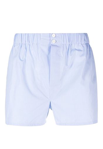 Brioni Boxershorts mit Mikro-Karomuster - Blau