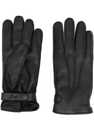 Brioni deer-skin leather gloves - Schwarz