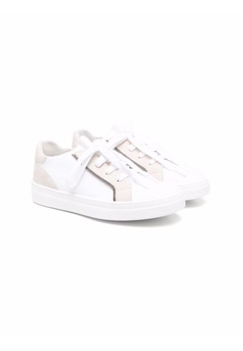 Brunello Cucinelli Kids panelled low-top sneakers - Weiß