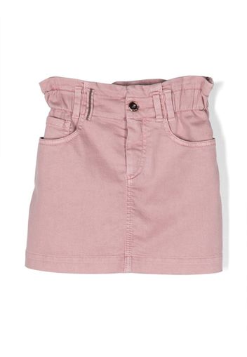 Brunello Cucinelli Kids dyed denim skirt - Rosa