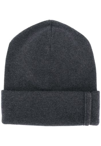 Brunello Cucinelli Gerippte Beanie - Grau