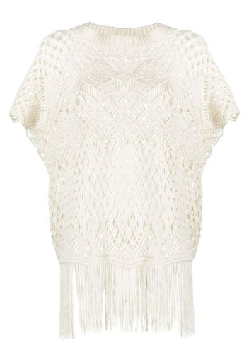 Brunello Cucinelli Handmade Dazzling Pullover - CL437 WHITE