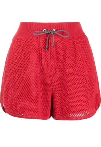 Brunello Cucinelli drawstring knit shorts - Rot