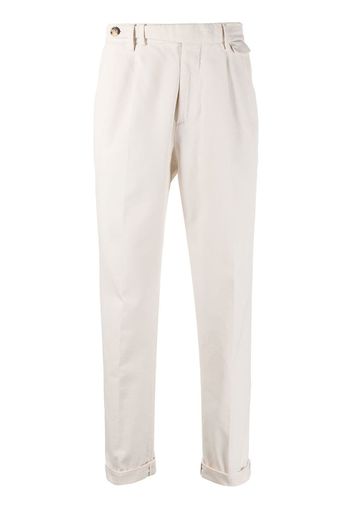 Brunello Cucinelli Cropped-Hose mit geradem Bein - Weiß