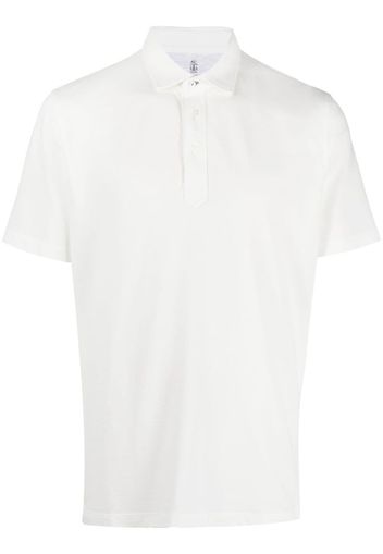 BRUNELLO CUCINELLI short-sleeve cotton polo shirt - Weiß