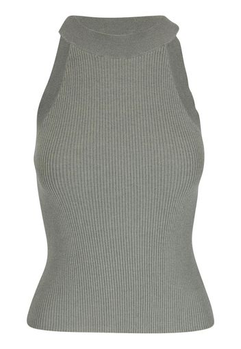 Brunello Cucinelli ribbed-knit sleeveless top - Grün