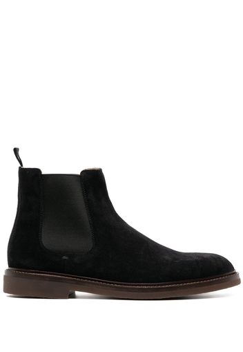 Brunello Cucinelli elasticated-panel chelsea leather boots - Schwarz