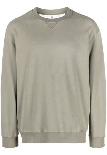 Brunello Cucinelli crew-neck cotton sweatshirt - Grün