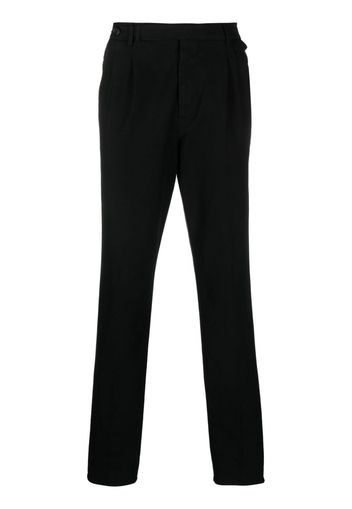 Brunello Cucinelli pleat-detail cotton chino trousers - Schwarz