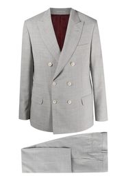 Brunello Cucinelli double-breasted two-piece suite - Grau