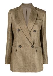 Brunello Cucinelli double-breasted button-fastening jacket - Nude