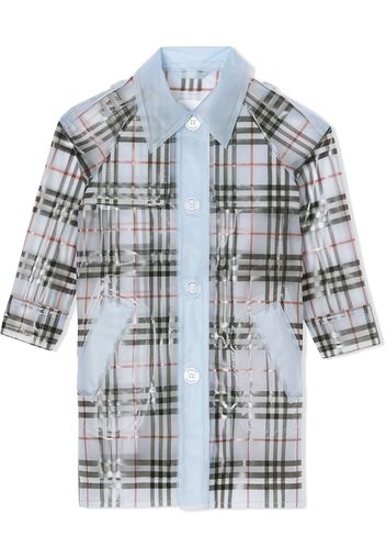 Burberry Kids Wasserdichter Trenchcoat - Blau