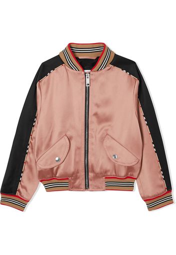 Burberry Kids Bomberjacke mit Reh - Rosa