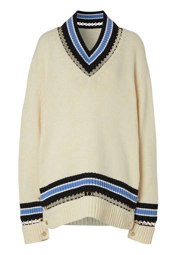 Burberry Pullover im Oversized-Look - Nude