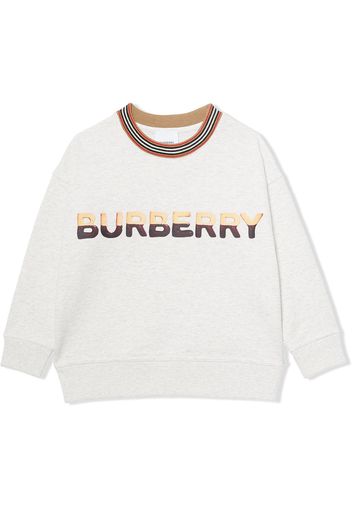 Burberry Kids TEEN Sweatshirt mit Logo-Print - Weiß