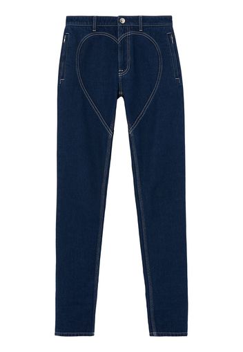 Burberry Skinny-Jeans mit hohem Bund - Blau