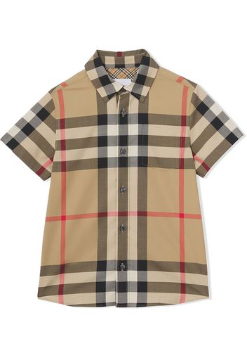 Burberry Kids Hemd mit Vintage-Check - Nude