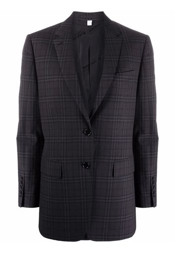 Burberry Blazer mit Karomuster - Schwarz