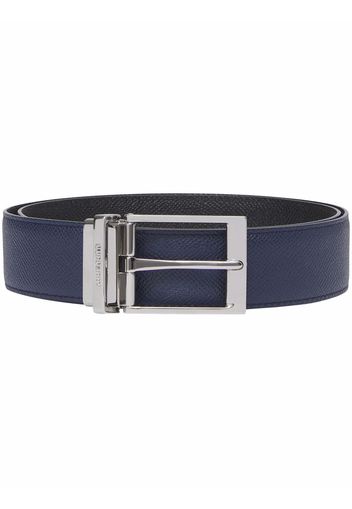 Burberry reversible grainy leather belt - Schwarz