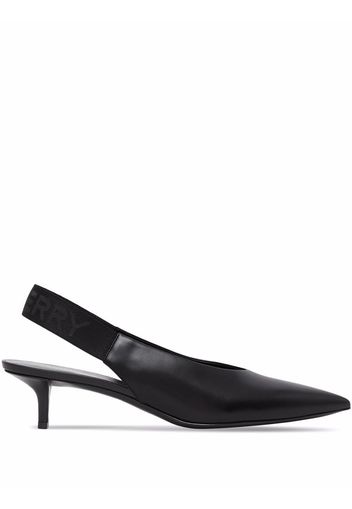 Burberry Spitze Slingback-Pumps - Schwarz