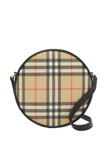 BURBERRY Louise Vintage Check round bag - Nude