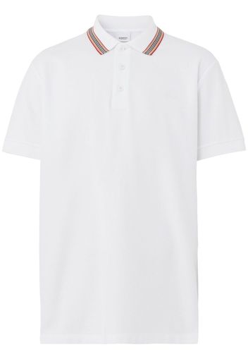 Burberry Icon Stripe cotton polo shirt - Weiß